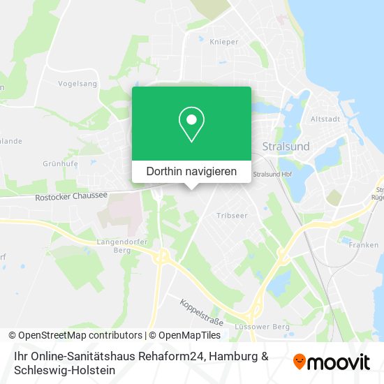 Ihr Online-Sanitätshaus Rehaform24 Karte