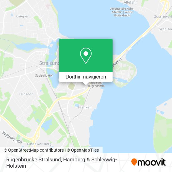 Rügenbrücke Stralsund Karte