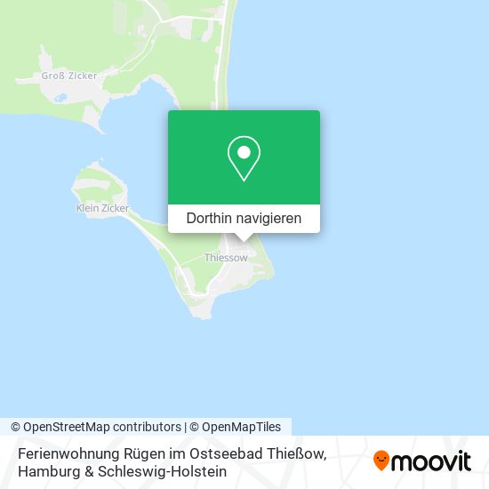 Ferienwohnung Rügen im Ostseebad Thießow Karte