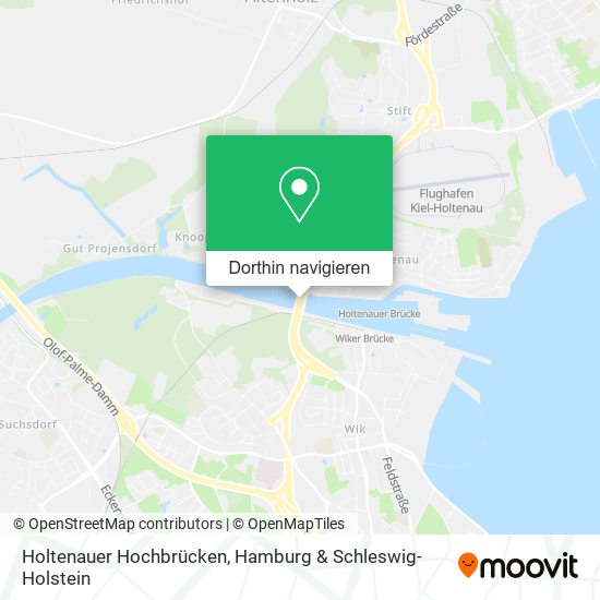 Holtenauer Hochbrücken Karte