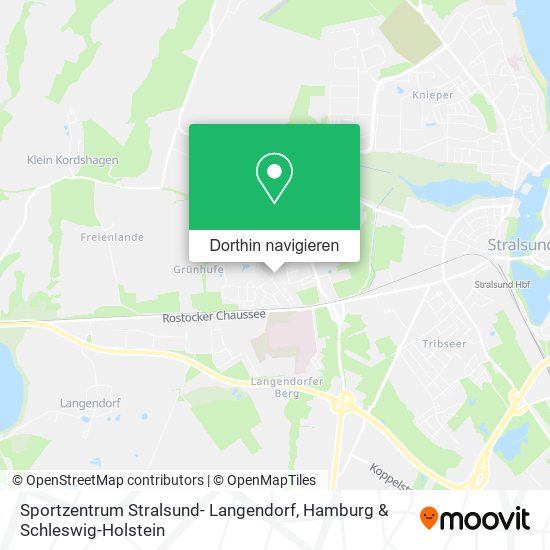 Sportzentrum Stralsund- Langendorf Karte