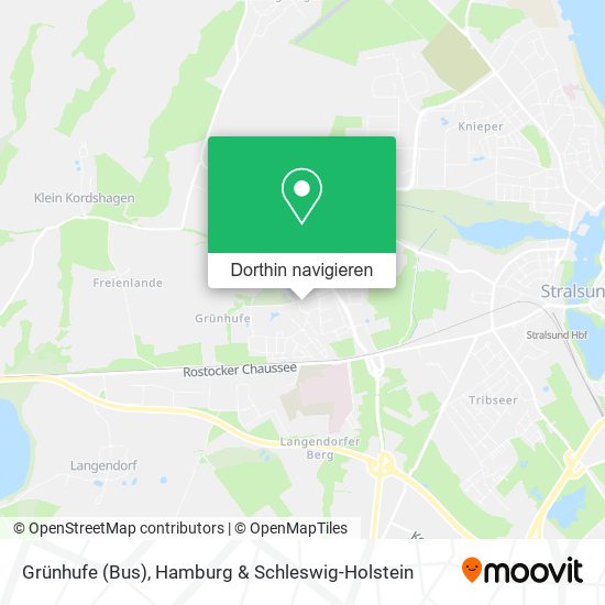 Grünhufe (Bus) Karte