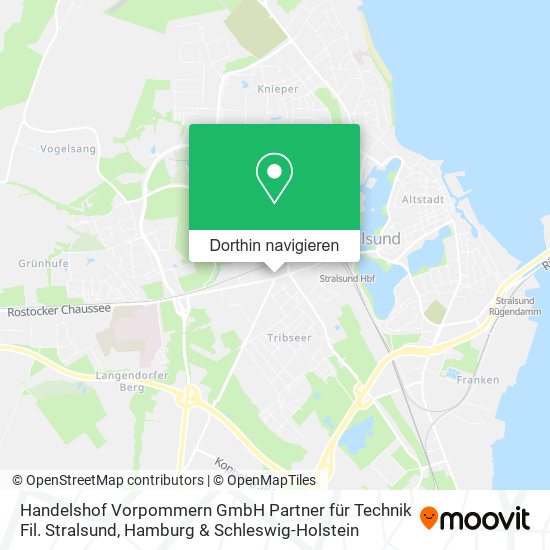 Handelshof Vorpommern GmbH Partner für Technik Fil. Stralsund Karte
