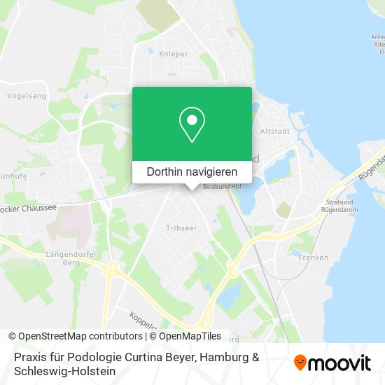 Praxis für Podologie Curtina Beyer Karte