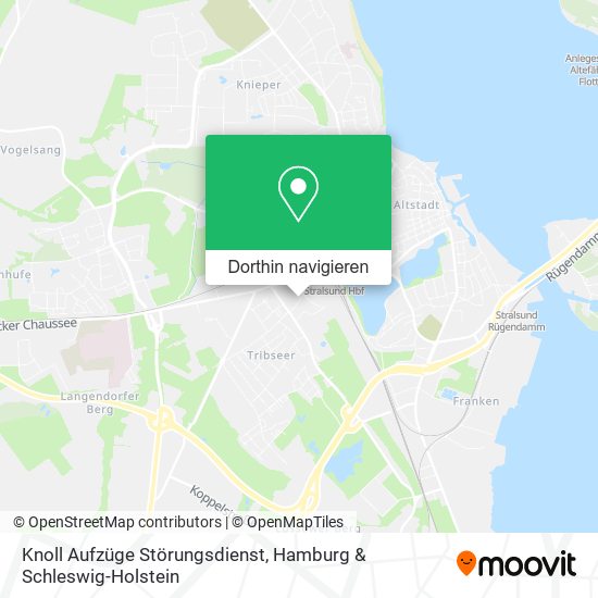 Knoll Aufzüge Störungsdienst Karte