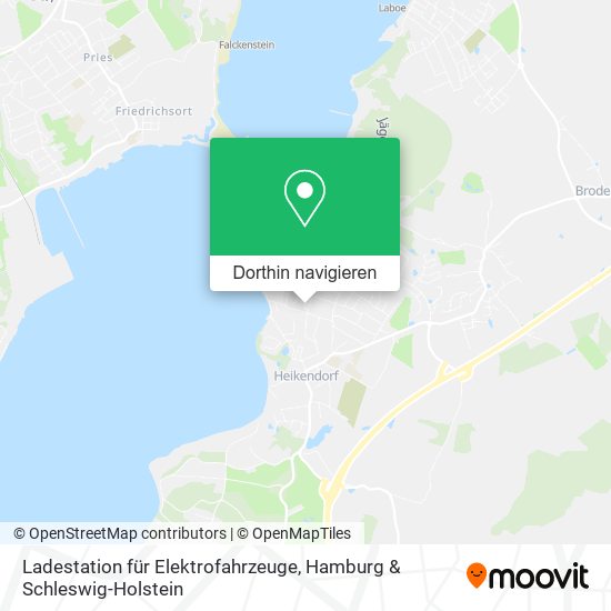 Ladestation für Elektrofahrzeuge Karte