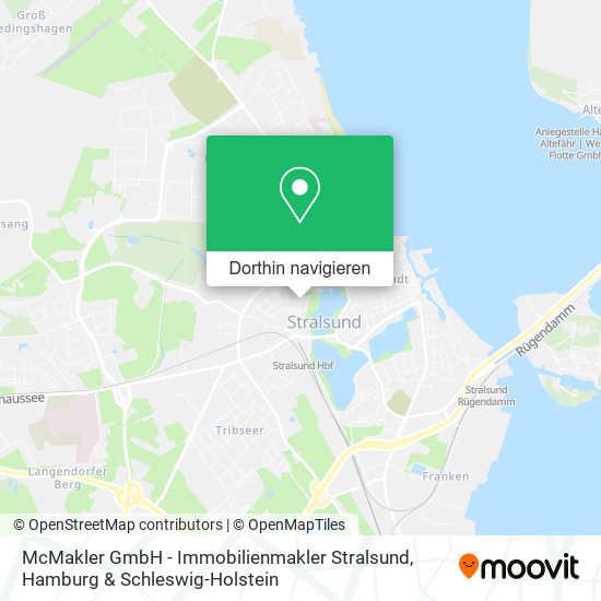 McMakler GmbH - Immobilienmakler Stralsund Karte
