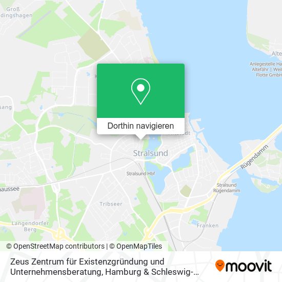 Zeus Zentrum für Existenzgründung und Unternehmensberatung Karte
