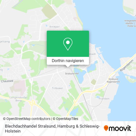 Blechdachhandel Stralsund Karte