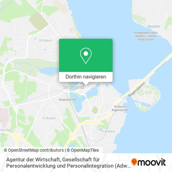 Agentur der Wirtschaft, Gesellschaft für Personalentwicklung und Personalintegration (Adw) Karte