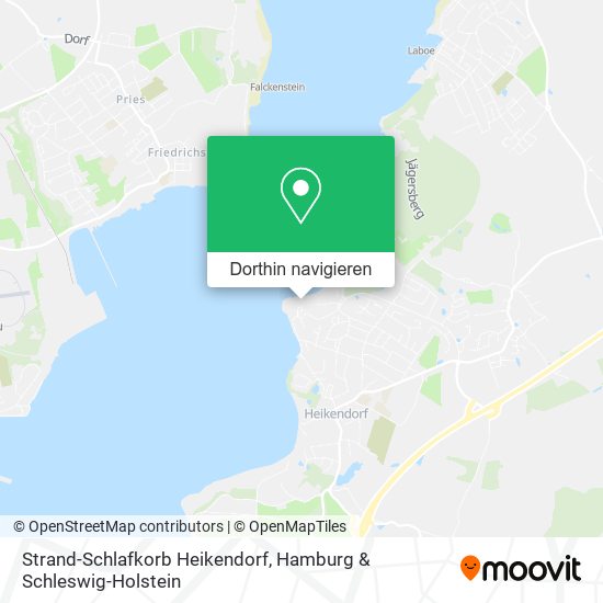 Strand-Schlafkorb Heikendorf Karte