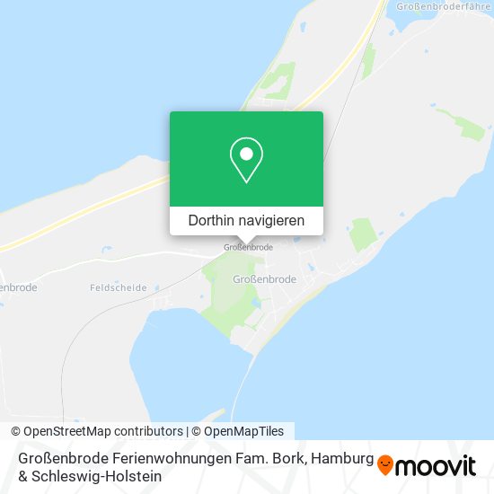 Großenbrode Ferienwohnungen Fam. Bork Karte