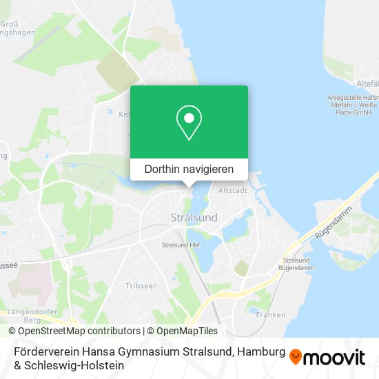 Förderverein Hansa Gymnasium Stralsund Karte
