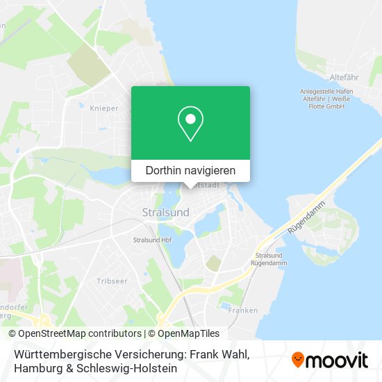 Württembergische Versicherung: Frank Wahl Karte
