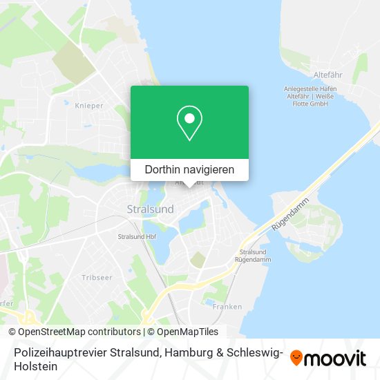 Polizeihauptrevier Stralsund Karte