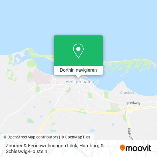 Zimmer & Ferienwohnungen Lück Karte