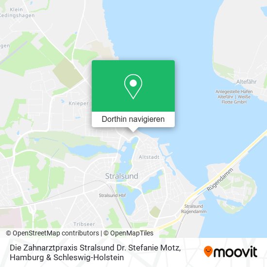 Die Zahnarztpraxis Stralsund Dr. Stefanie Motz Karte
