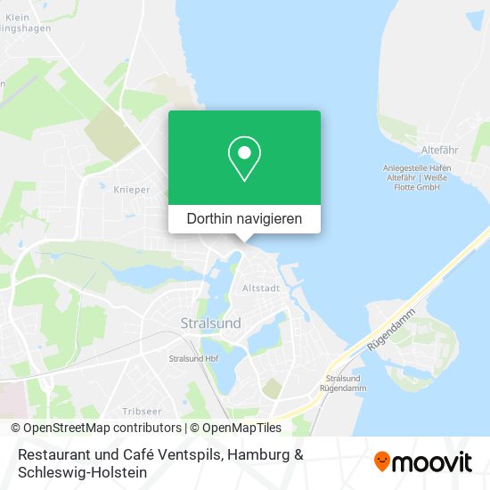 Restaurant und Café Ventspils Karte