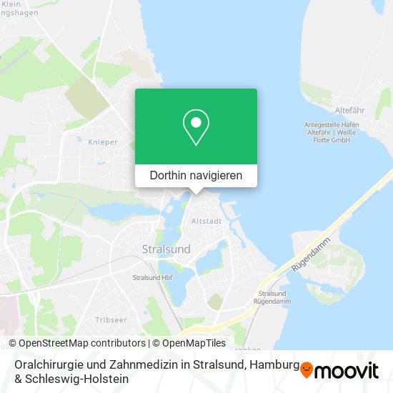 Oralchirurgie und Zahnmedizin in Stralsund Karte