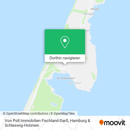 Von Poll Immobilien Fischland-Darß Karte