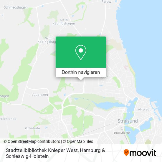 Stadtteilbibliothek Knieper West Karte