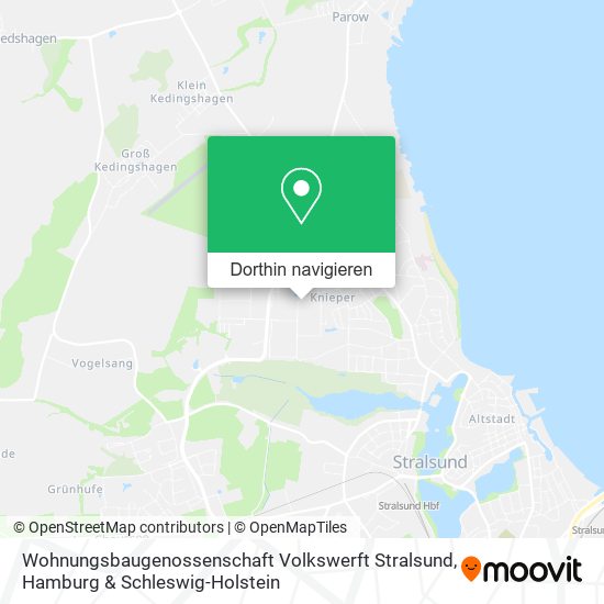 Wohnungsbaugenossenschaft Volkswerft Stralsund Karte