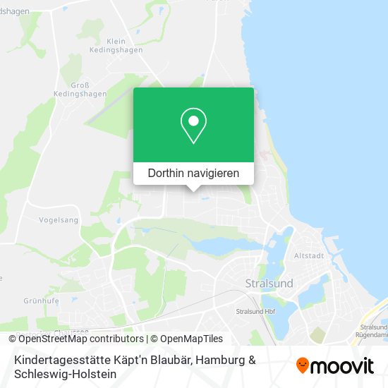 Kindertagesstätte Käpt'n Blaubär Karte