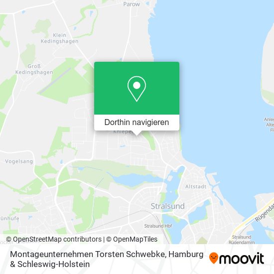 Montageunternehmen Torsten Schwebke Karte