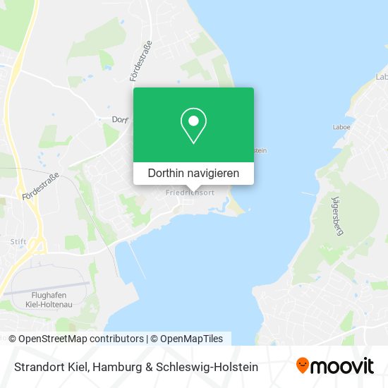 Strandort Kiel Karte