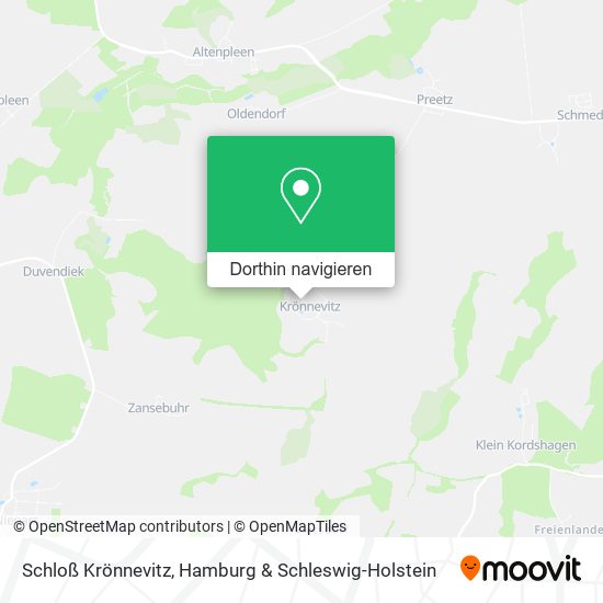Schloß Krönnevitz Karte