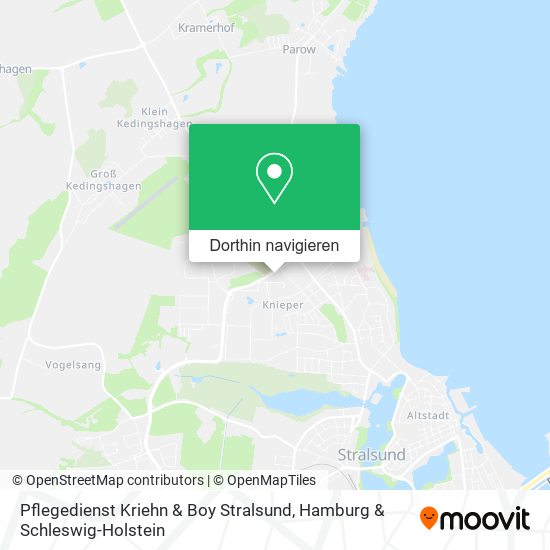 Pflegedienst Kriehn & Boy Stralsund Karte