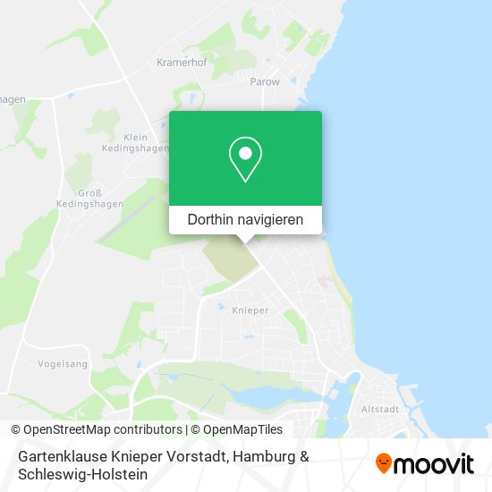Gartenklause Knieper Vorstadt Karte