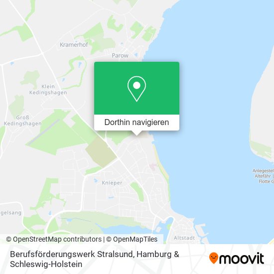 Berufsförderungswerk Stralsund Karte