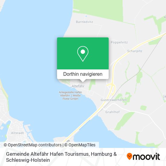 Gemeinde Altefähr Hafen Tourismus Karte