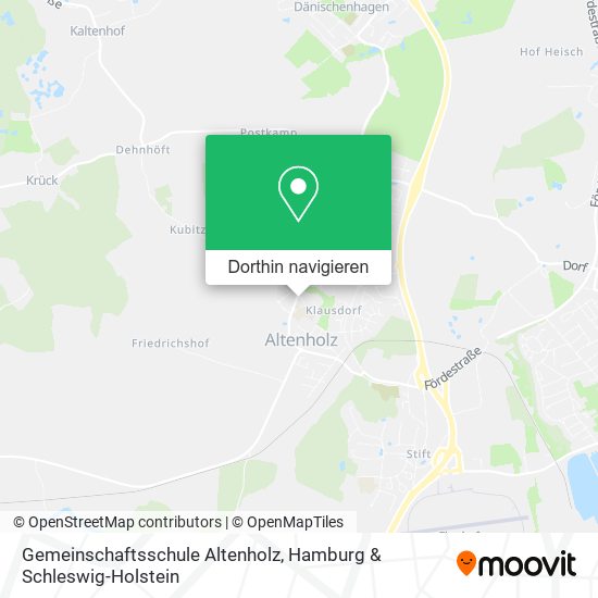 Gemeinschaftsschule Altenholz Karte