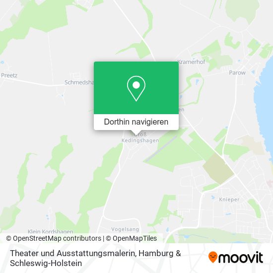Theater und Ausstattungsmalerin Karte