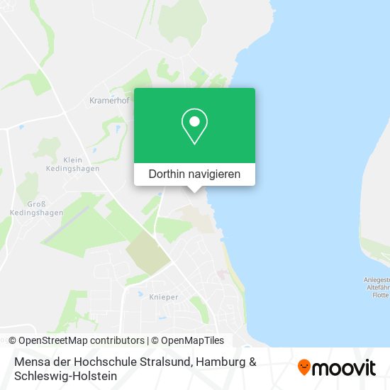 Mensa der Hochschule Stralsund Karte