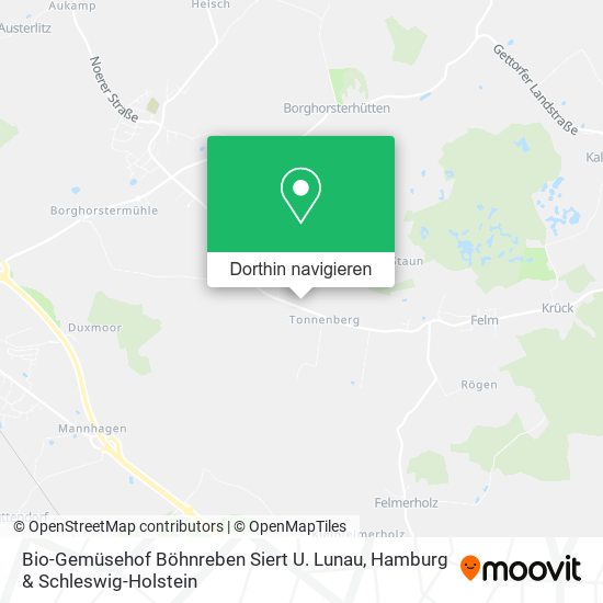 Bio-Gemüsehof Böhnreben Siert U. Lunau Karte