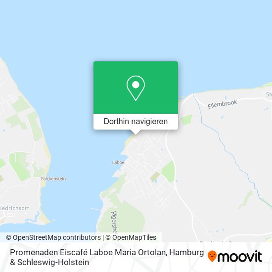 Promenaden Eiscafé Laboe Maria Ortolan Karte