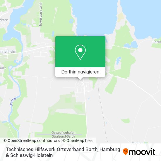 Technisches Hilfswerk Ortsverband Barth Karte