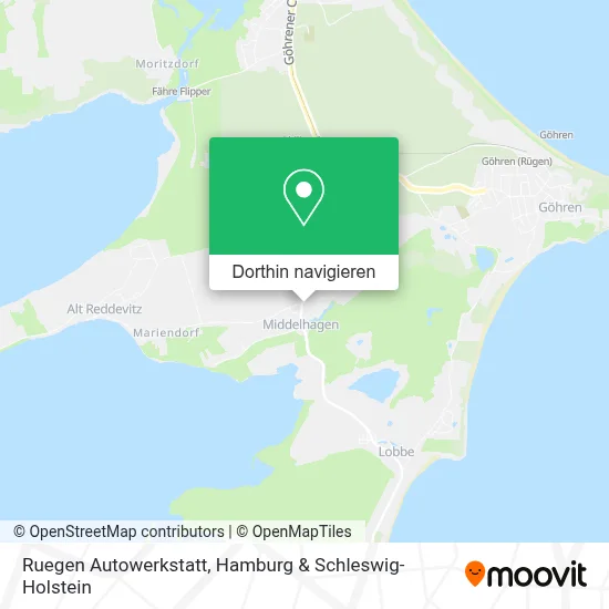 Ruegen Autowerkstatt Karte