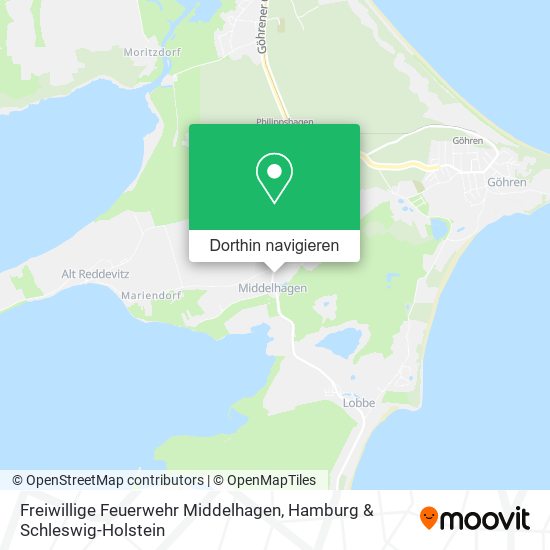 Freiwillige Feuerwehr Middelhagen Karte