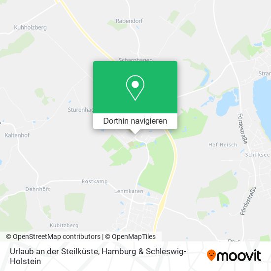 Urlaub an der Steilküste Karte