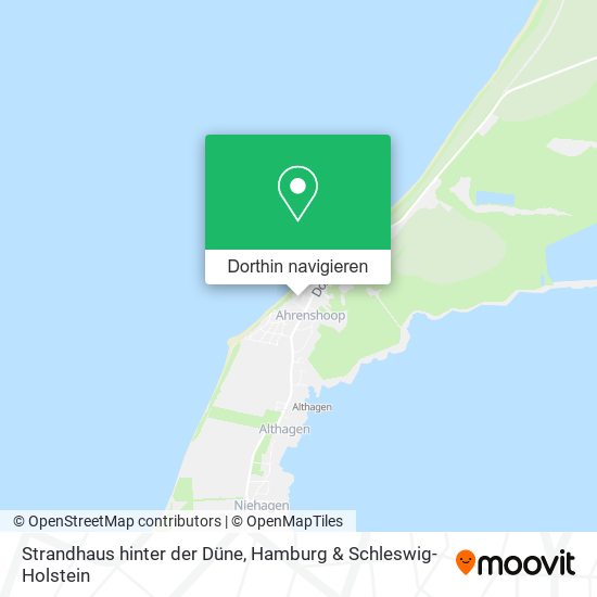 Strandhaus hinter der Düne Karte