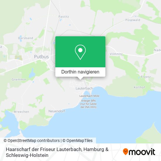 Haarscharf der Friseur Lauterbach Karte