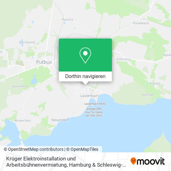 Krüger Elektroinstallation und Arbeitsbühnenvermietung Karte
