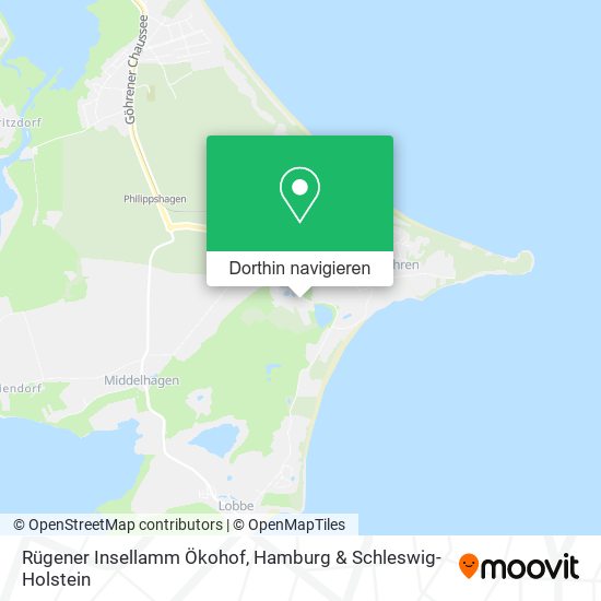 Rügener Insellamm Ökohof Karte