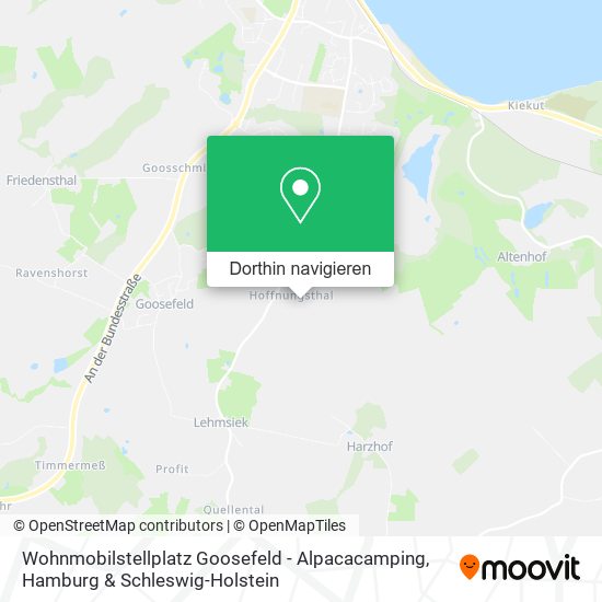 Wohnmobilstellplatz Goosefeld - Alpacacamping Karte