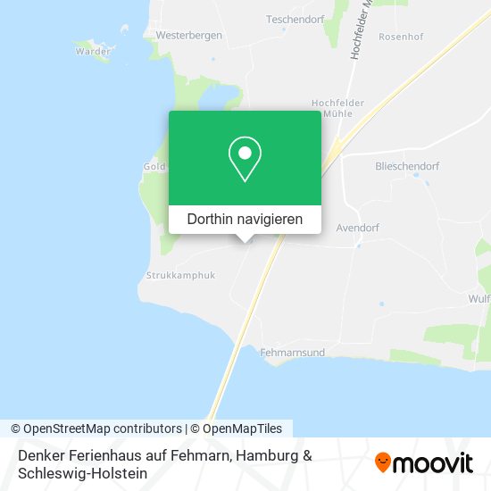 Denker Ferienhaus auf Fehmarn Karte