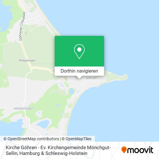 Kirche Göhren - Ev. Kirchengemeinde Mönchgut-Sellin Karte